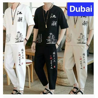 bộ quần áo hoa văn chữ nhật
