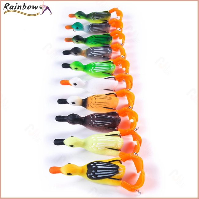 Mồi Câu Cá Giả Hình Con Vịt 8.5cm 12g Thiết Kế Hai Đầu Xoay Được