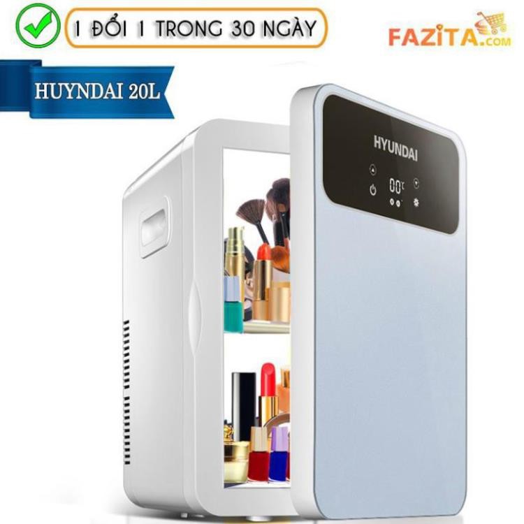 TỦ LẠNH MINI HUYNDAI 20L CHÍNH HÃNG LOẠI 1 - Bảo quản mỹ phẩm cao cấp (Sẵn hàng giao ngay 2h)