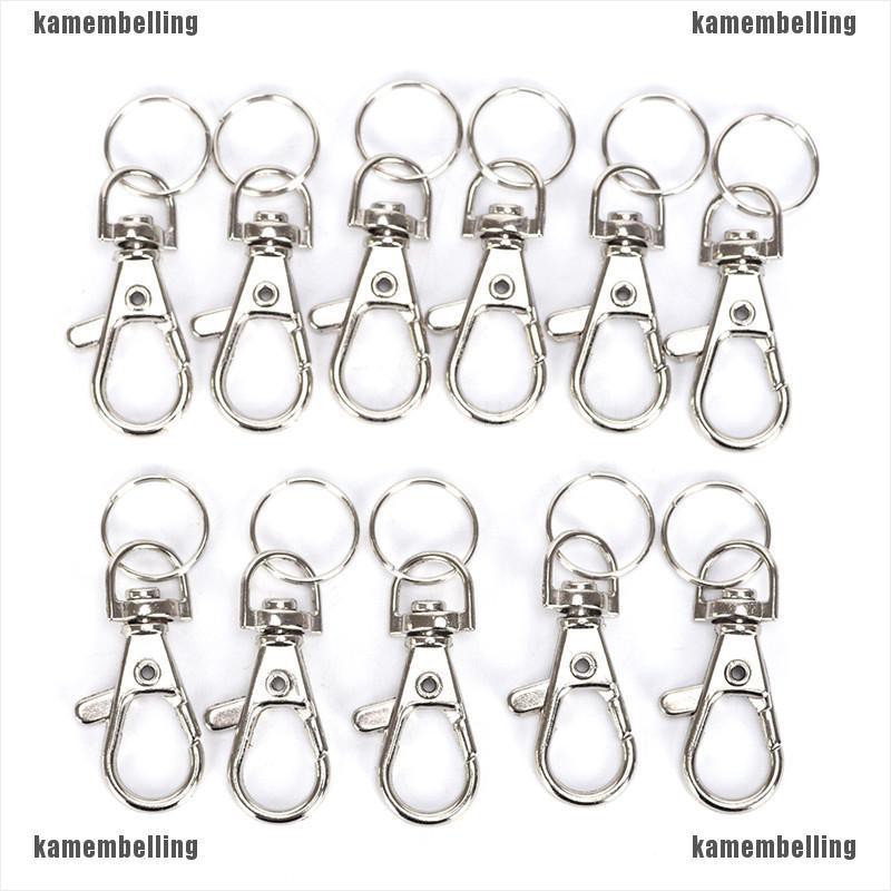 [KAM] Set 10 Móc Khóa Tôm Hùm Bạc Có Khớp Khuyên