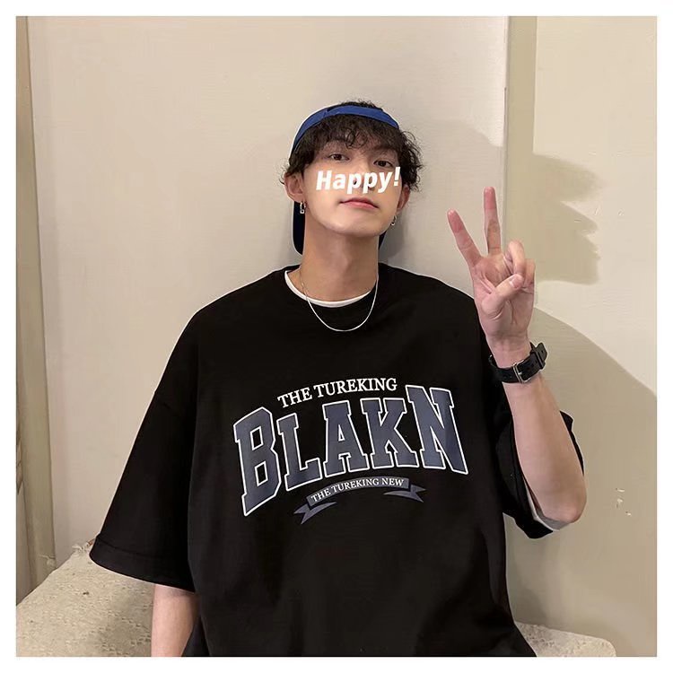 Áo Thun Tay Ngắn Dáng Rộng Thiết Kế Mới Thời Trang Mùa Hè Theo Phong Cách Hàn Quốc Cho Cả Nam Và Nữ