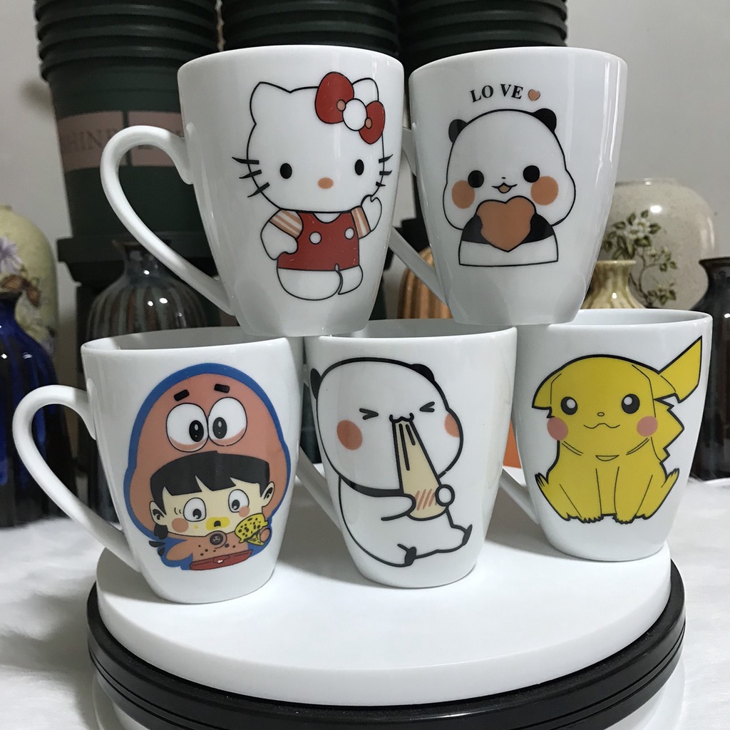 CỐC TÁCH LY CAFE,CAPUCHINO, CÓ ẢNH DECAN PHIM HOẠT HÌNH SIÊU NHÂN DOREMON, GỐM SỨ BÁT TRÀNG, CA ĐÁNH RĂNG GIÁ SỈ IB