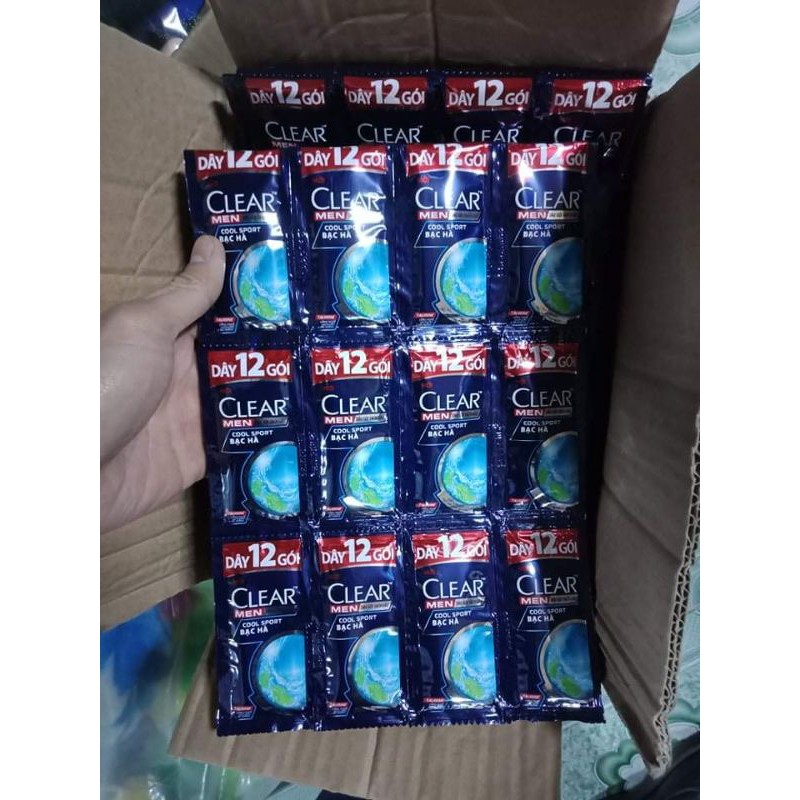 SỈ 1 thùng 720 gói dầu gội dây đủ các loại Clear, Dove, Sunsilk, Rejoice...