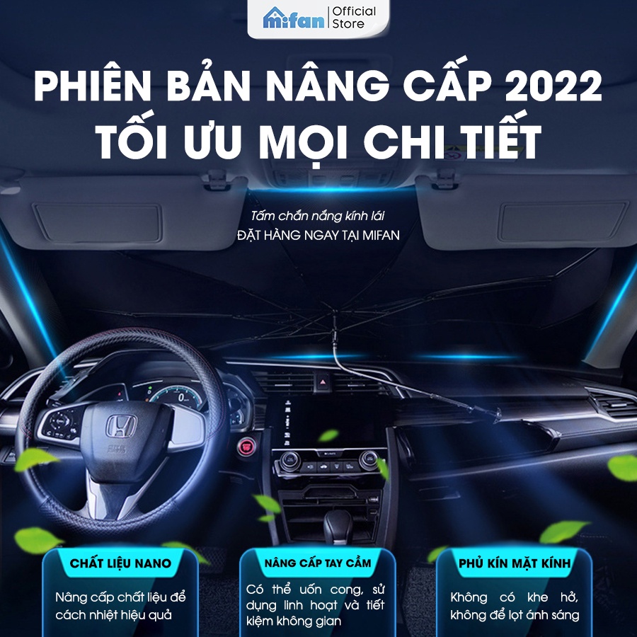 Ô Che Nắng Kính Lái Xe Hơi Ô Tô Cao Cấp MIFAN - Giảm Nóng Bảo Vệ Nội Thất