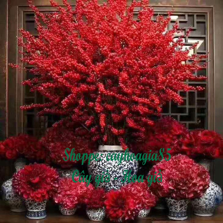 Cành đào đông - giả cao cấp, decor