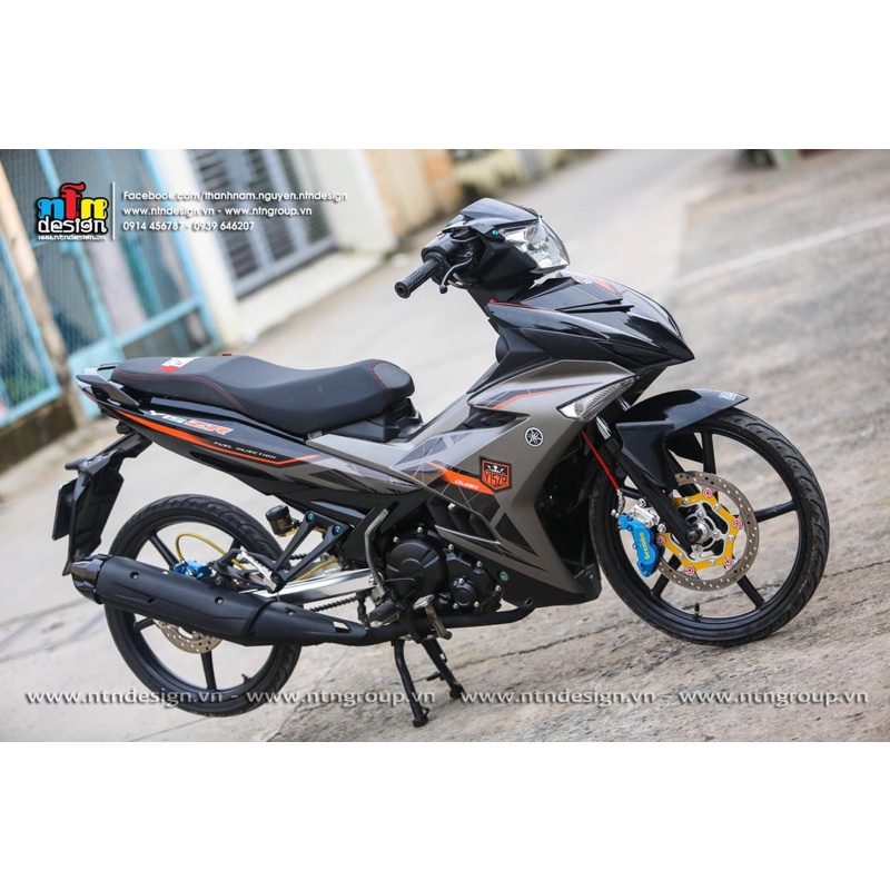 Dàn áo exciter 150 đen xám tem y15zr mẫu tem 2020