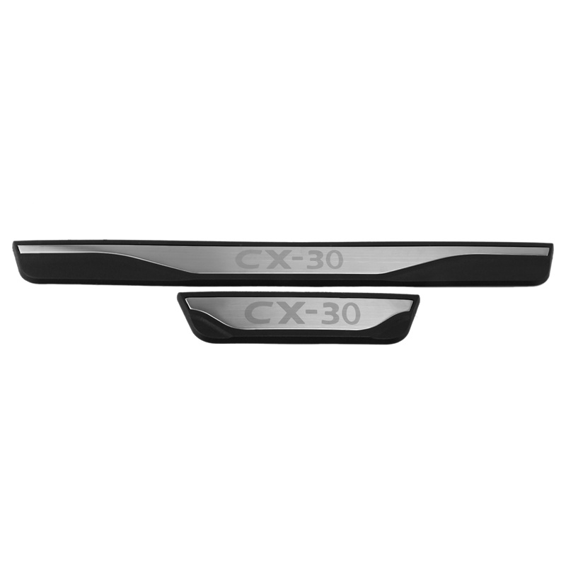 Miếng Dán Bảo Vệ Bàn Đạp Cửa Xe Hơi Mazda Cx-30 Cx30 2019 2020 Bằng Thép Không Gỉ