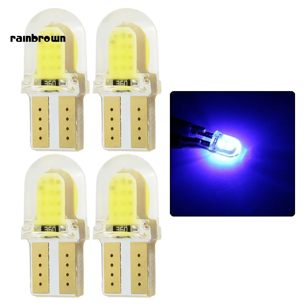 Bộ 4 Đèn Led T10 W5W Cob Siêu Sáng Cho Xe Hơi