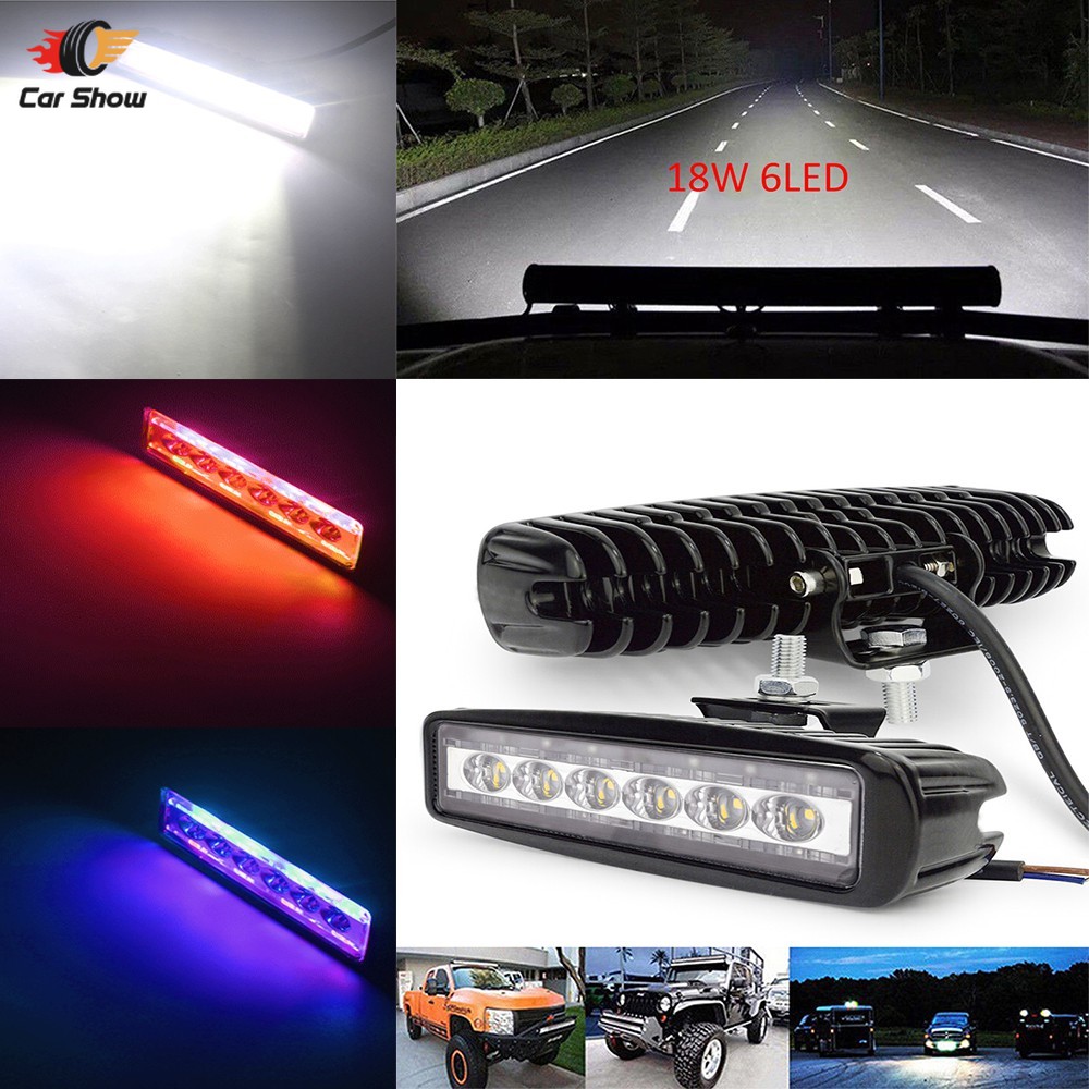 【Ready Stock】Turn Signal Lights 3 Color 18W/800LM Spot 6LED Work Bar Driving Fog Light Offroad Car Lamp Truck Light Led Light for Car Fog Light for Car Driving Light Fog Light Signal Light Spot Light Car Light Car Lights Lights Led Bar Lights for Car