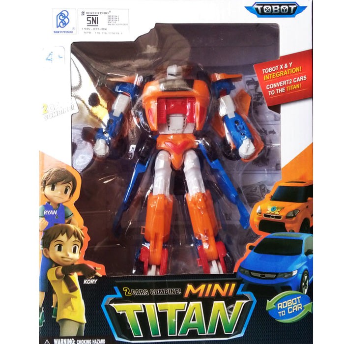 Tobot Mô Hình Đồ Chơi Xe Hơi Biến Hình Rô Bốt Mini Titan Tobot X And Y