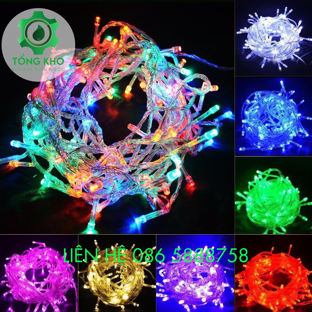 Đèn led, đèn nháy dùng pin AA dây đồng trang trí nhà cửa dài 3m, 5m - Tổng kho kim khí điện nước