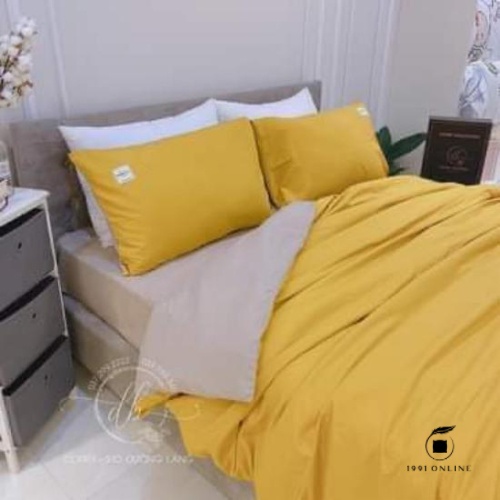 🍃 Chăn Ga Gối [CÓ CHĂN LÓT BÔNG THÔNG MINH] Cotton Basic đơn giản 🍃 | BigBuy360 - bigbuy360.vn