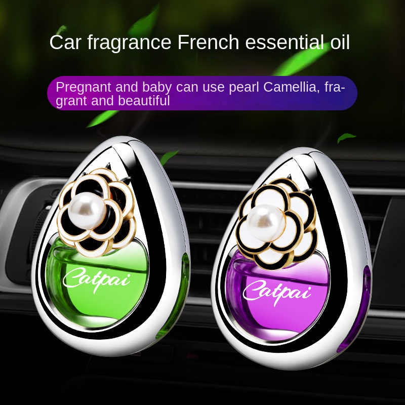 Dụng Cụ Khuếch Tán Nước Hoa Trang Trí Xe Hơi Hình Hoa Trà