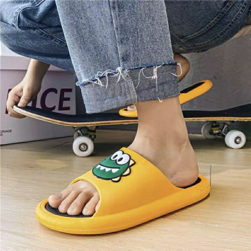 🔥HÀNG SIÊU CẤP🔥Dép bánh mì, Dép khủng long quai ngang nam nữ đúc nguyên khối siêu bền, siêu nhẹ