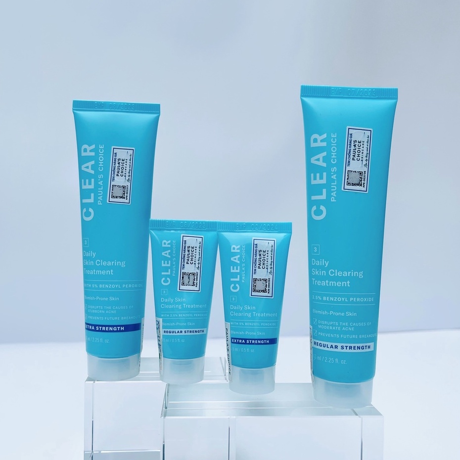 Kem Chấm Mụn Giảm Sưng Đỏ Và Chống Viêm Paula’s Choice Clear Extra Strength Daily Skin 5% Benzoyl Peroxide