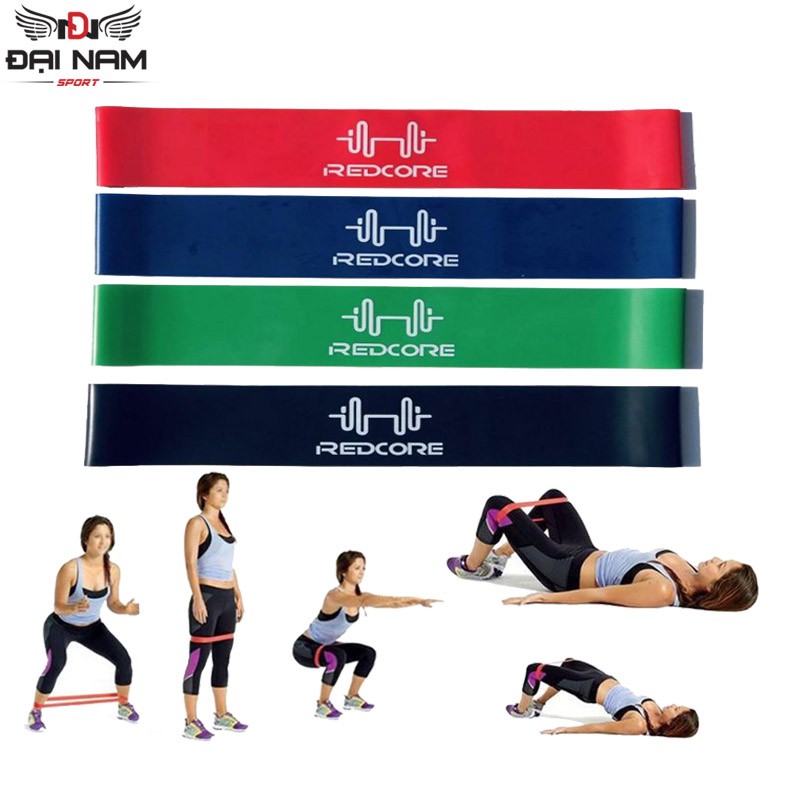 Bộ 4 Dây Kháng Lực Miniband Tập Mông,Chân Và Yoga Cho Nam, Nữ Đại Nam Sprort (Hàng Loại 1)