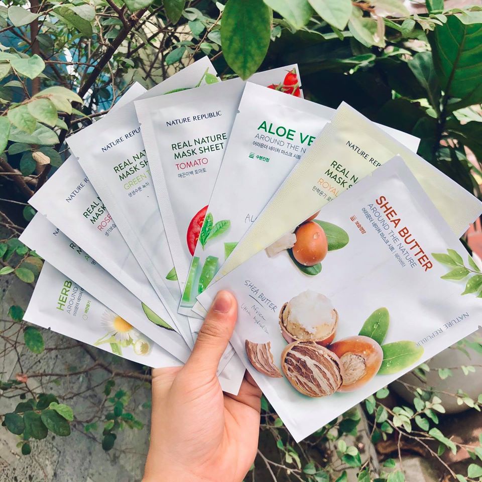 Mặt Nạ Dưỡng Da Nature Republic Real Nature Mask Sheet Hàn Quốc - Miếng 23ml