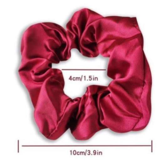 ( giá sỉ )  Dây buộc tóc scrunchies phi bóng lụa mềm