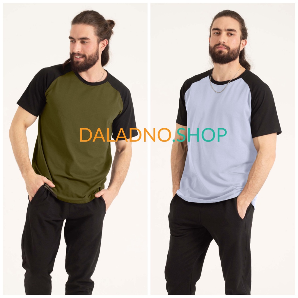 Max_12 I Áo thun nam raglan ngắn tay Cotton 100% đủ size 26 màu form suông rộng - Daladno