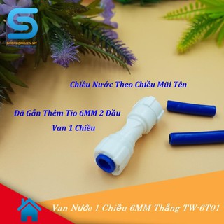 Van Nước 1 Chiều 6MM Cong Thẳng (Chế Máy Rửa Tay)