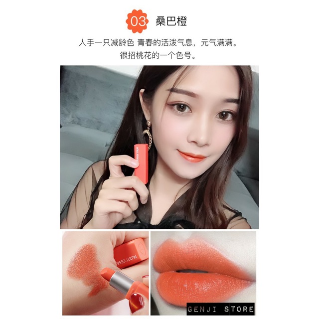 (HÀNG NỘI ĐỊA TRUNG) Bộ son 7 thỏi Gecomo Plant Essence Lipstick Gift Box