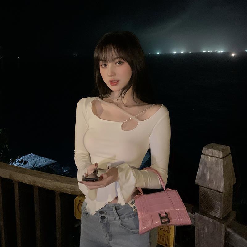 Áo kiểu nữ COZOKC tay dài trễ vai thời trang quyến rũ