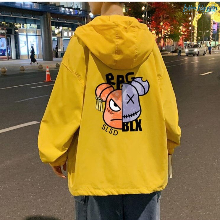 Áo khoác dù dành cho cả nam và nữ, chất dày dặn form rộng thoải mái