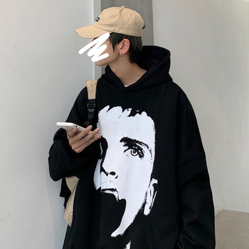 Áo Hoodie Form Rộng Phong Cách Hip Hop Cho Nam