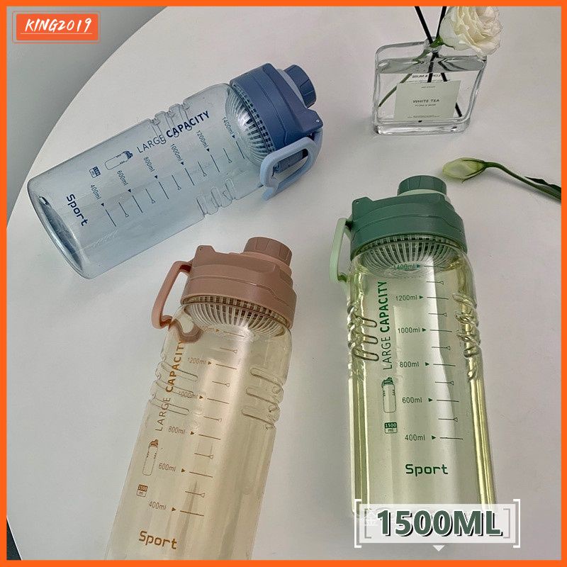 1500Ml Nước Bằng Nhựa 1.5 Lít Nước Giải Khát Bình 1.5L Công Suất Lớn Thể Thao Bình Có Quai Xách Thể Dục Bình