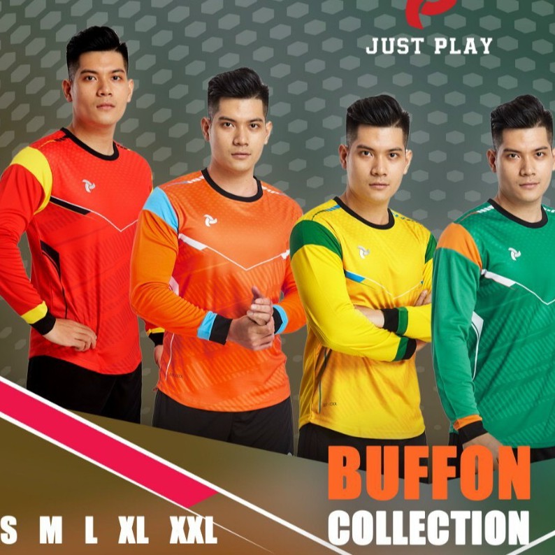 Bộ Quần Áo Thủ Môn Buffon Cao Cấp 2021 - Vải Mè Siêu Thoáng - Chính Hãng Justplay