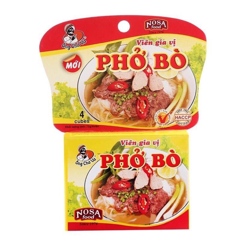 1 Viên Gia Vị Nấu Phở  Phada Food 75G