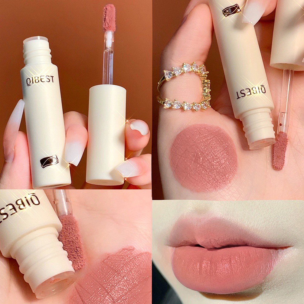 [Hàng mới về] Son Môi Qibest Chống Thấm Nước Và Lâu Trôi Thiết Kế Cao Cấp