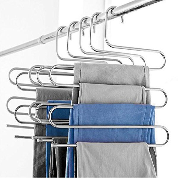 Móc treo quần áo 5 tầng thông minh- giúp tiết kiệm được không gian trong tủ quần áo của bạn