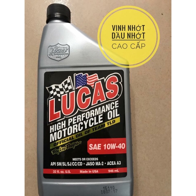 Nhớt Lucas 4T 10w40