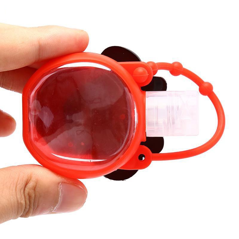 Bình đựng nước rửa tay sát khuẩn mini treo balo móc khóa vỏ ngoài bằng silicon kiểu dáng hoạt hình dễ thương