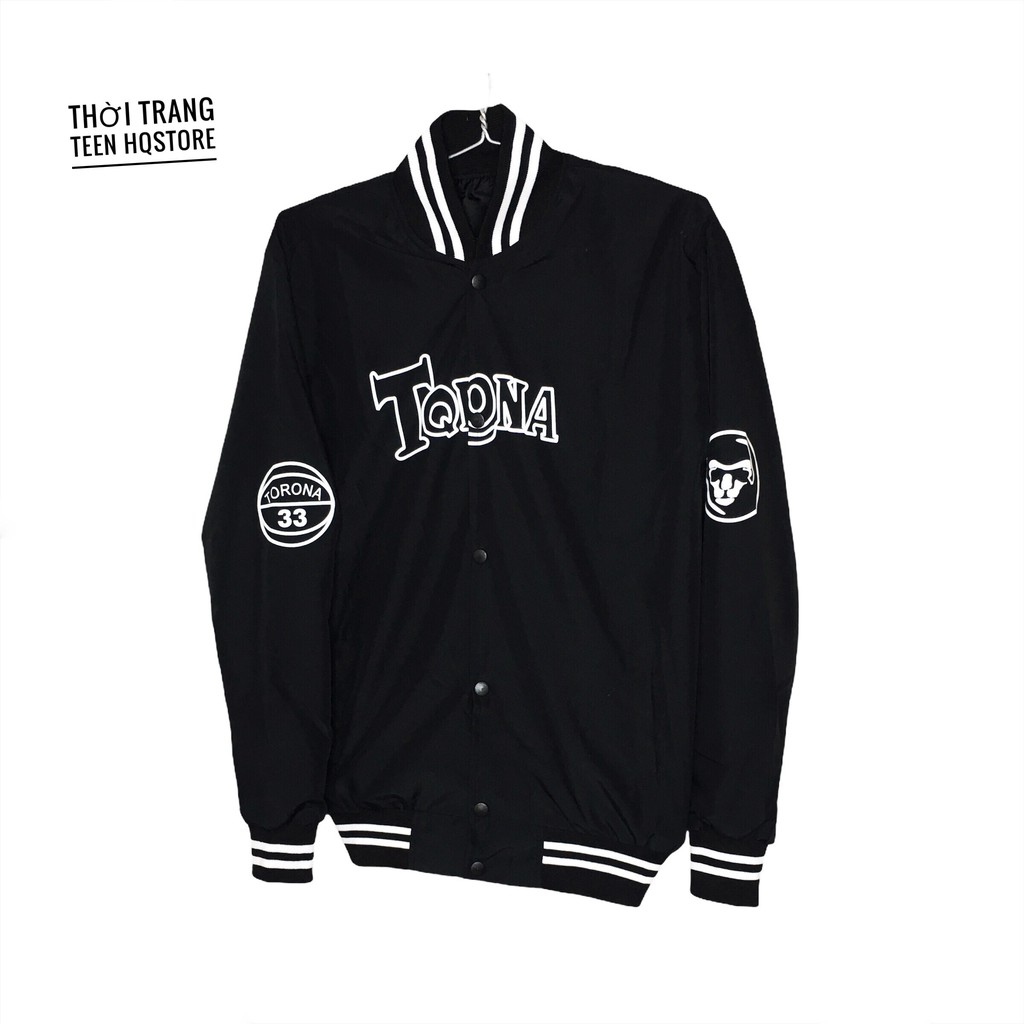 [Siêu Sale] [Ảnh thật]  Áo Khoác Bomber in chữ   TQRONA HQstore  cá tính, dù 2 lớp sang, xịn, mịn