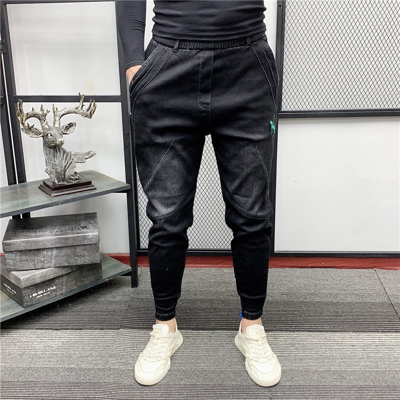 Quần jean thêu NY from jogger mã D05