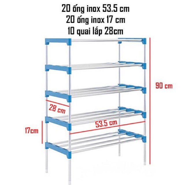 Kệ để giày dép 5 tầng tiện lợi