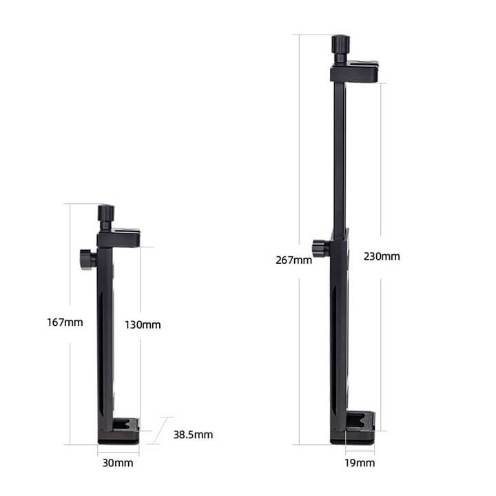 Kẹp iPad và máy tính bảng lên Tripod nhôm CNC Xiletu XJ-15