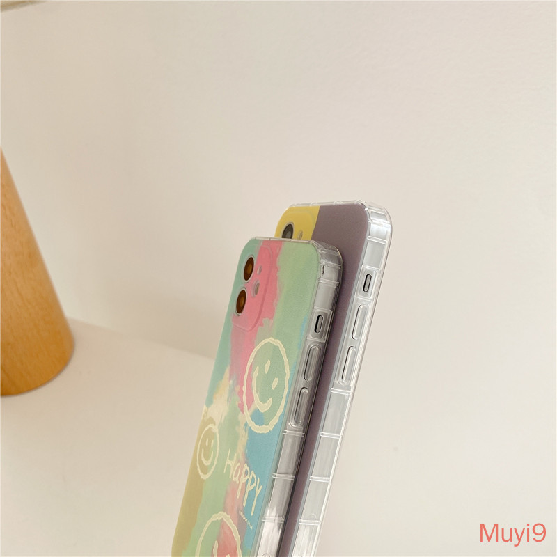Ốp điện thoại mềm in hình mặt cười phong cách cặp đôi thời trang cho iPhone12Pro MAX I1211PROMAX X XSMAX XR I8/SE2/7plus | BigBuy360 - bigbuy360.vn