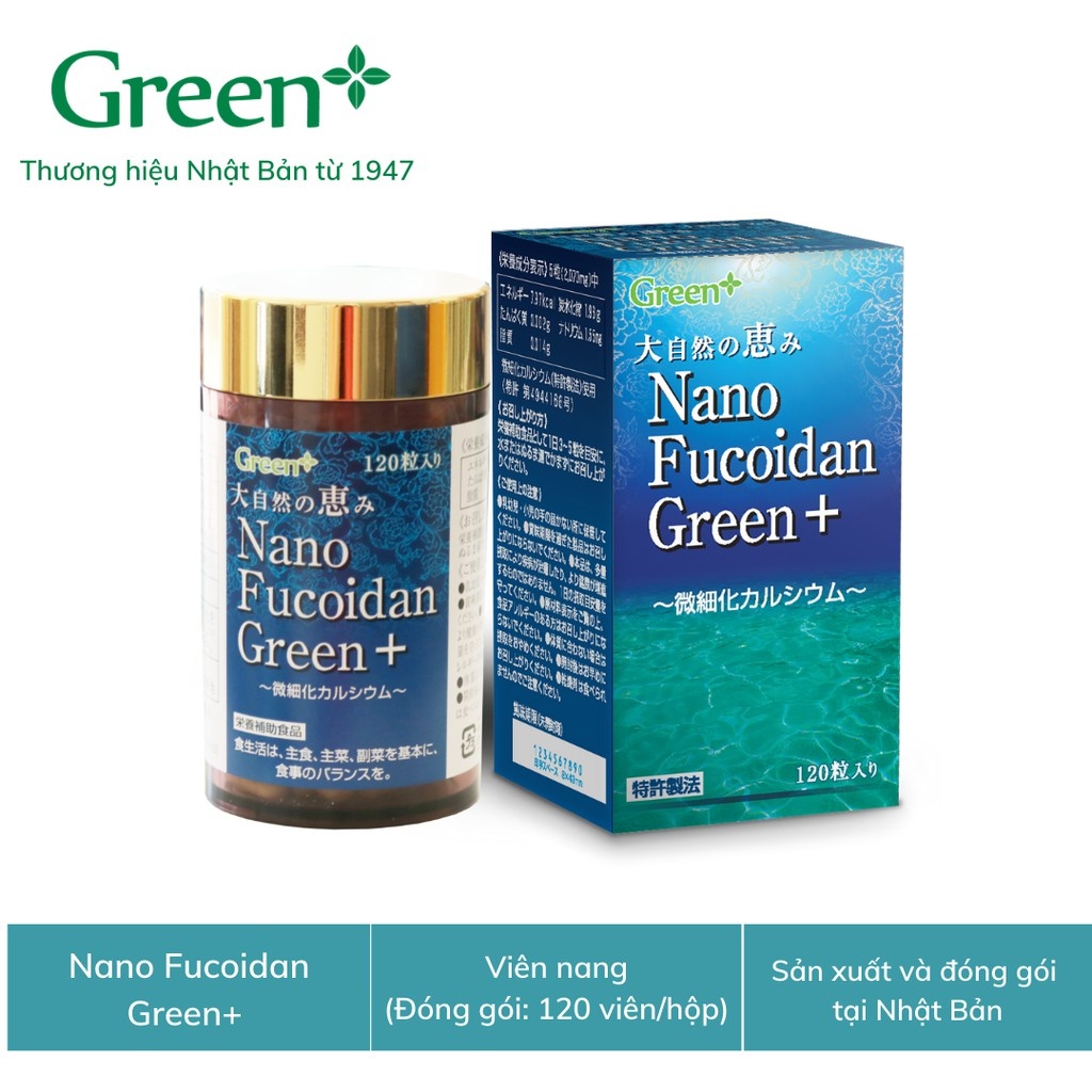 Hỗ Trợ Giảm Tác Dụng Phụ Của Hóa_Trị, Xạ_Trị, Giảm Nguy Cơ U_Bướu - Nano Fucoidan Green+