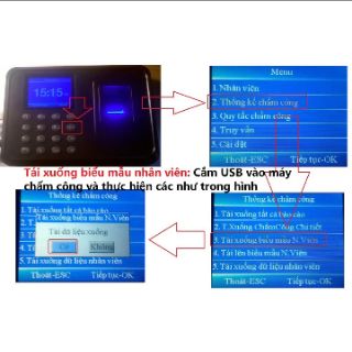 Máy Chấm Công Quyét vân tay