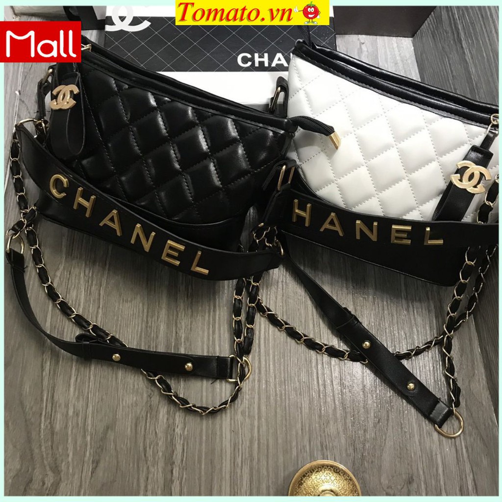 Túi CHANE Ngọc Trinh Đính chữ Đồng Nổi Size 22