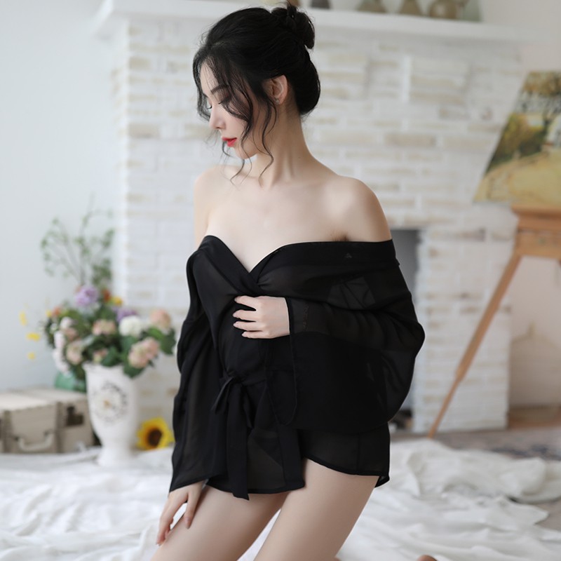 Đầm ngủ sexy, váy ngủ phong cách Kimono gợi cảm