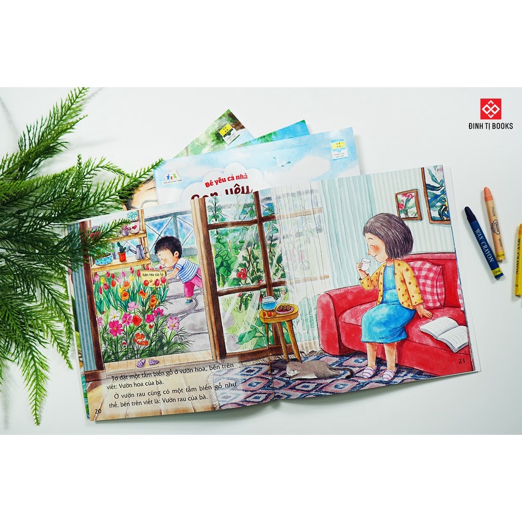 Sách - Bé yêu cả nhà (4 cuốn) Đinh Tị