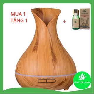 Máy xông tinh dầu aroma phun sương | khuếch tán tinh dầu cao cấp lục bình 550ml- tặng tinh dầu lọ 10ml