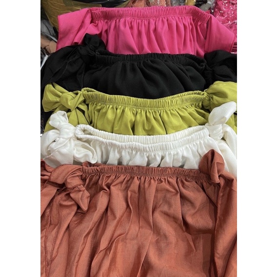 ÁO BẸT VAI XINH NHÌU MÀU - CỘT NƠ XINH XẺO 🦋NYNG alohashop91