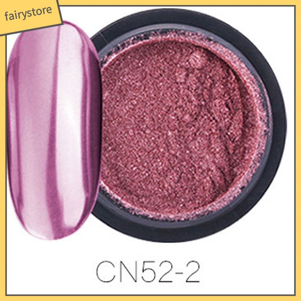 Bột tráng gương trang trí móng tay 12 màu sắc