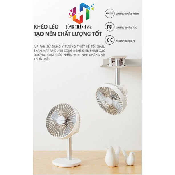 [Hàng Chính Hãng] Quạt mini kẹp xe đẩy, kẹp để bàn văn phòng Jisulife F7B | BigBuy360 - bigbuy360.vn