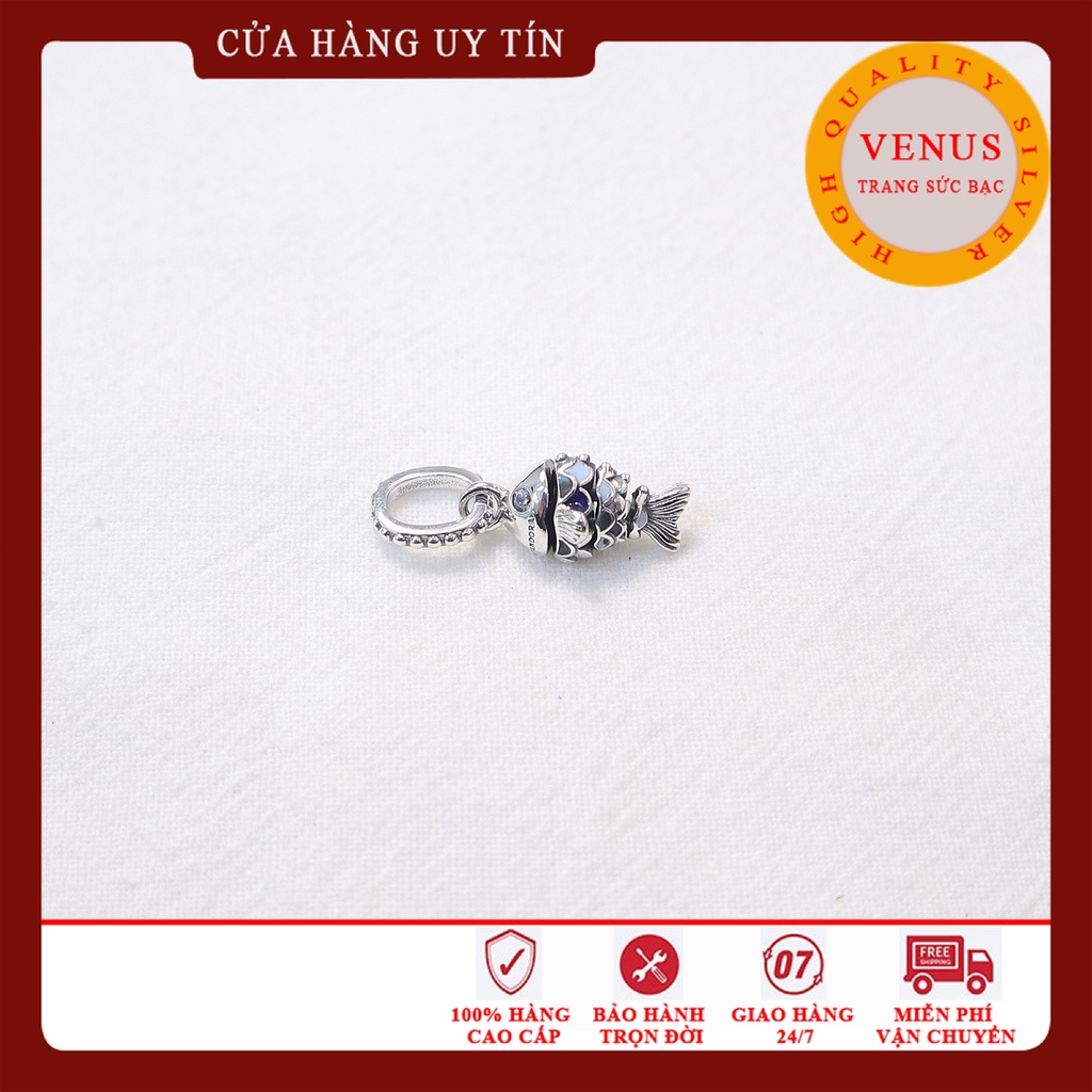 [Charm bạc 925 cao cấp] Charm treo con cá- Mã sản phẩm VENUSCA